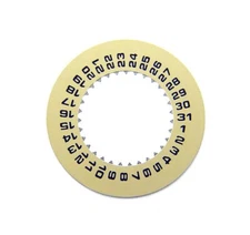 Genuine Rolex Datejust 26mm Caliber 2235 79001 Beige Date Indicator Wheel Disc