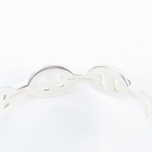 HERMES Chaine d'ancre Enchainee Bracelet Bangle Sterling Silver 925 ACC 78610 - Picture 4 of 7