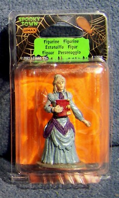 Lemax - Miss Terry Bookstore Owner - Spooky Town - 12008 - Halloween Figurine