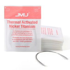 JMU Dental Ortho Thermal Activated NiTi Arch Wire Round/Rectangular Ovoid 10pk