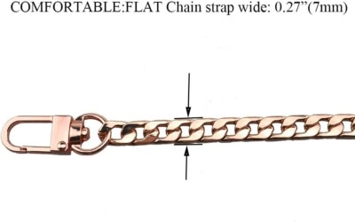 Sangle Chaîne Dorée Mince 7mm Pour Mini-pochette (type LV) - Longueur 15,7 Pouces (40cm), Neuve
