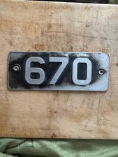 670 Devon General Tilling Group Bus Coach Fleet Number Chassis Plate Sign Badge