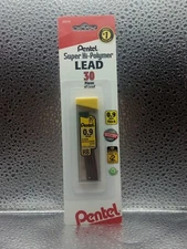 Pentel 30 Pieces Super Hi-Polymer 0.9mm Mechanical Pencil Lead Refills C29BPHB