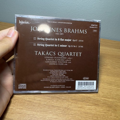 Takacs Quartet - Brahms: String Quartets Opp 67 & 51/1 - Takacs Quartet CD VYVG - Picture 4 of 4