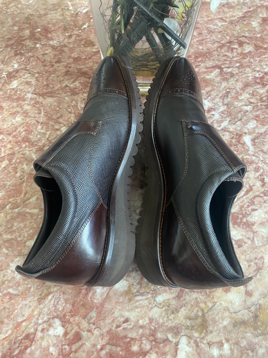 Paul Fredrick Dark Brown Leather Double Monk Strap Cap Toe Shoes 11-1/2 New Paul Fredrick Men main image 4
