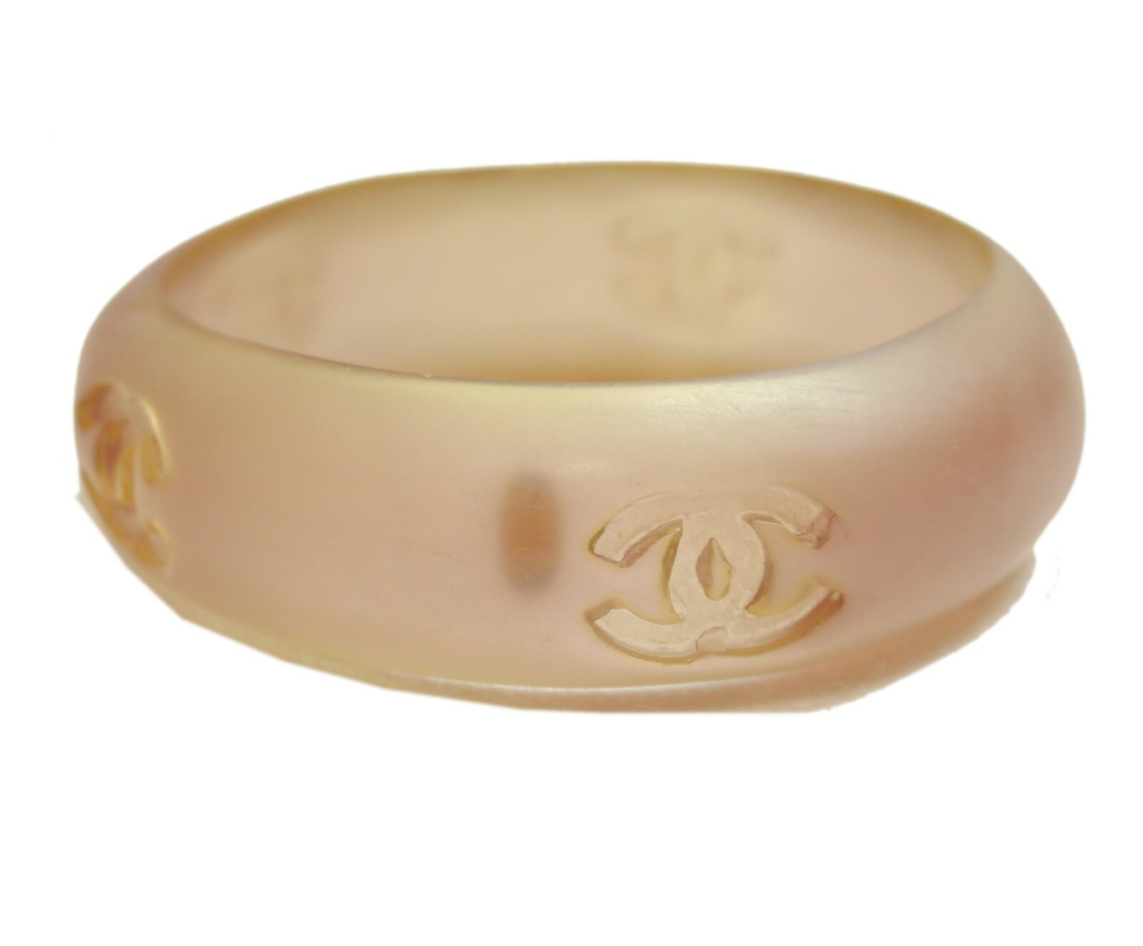 Authentic CHANEL Bangle Coco Mark  clear  #3051 - image 3