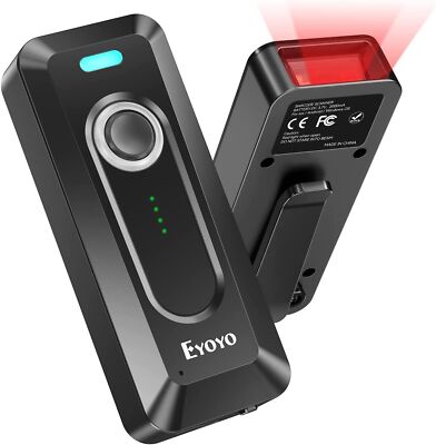 Eyoyo Wireless 2D Bluetooth Barcode Scanner Mini QR Bar Code Reader For Mobile