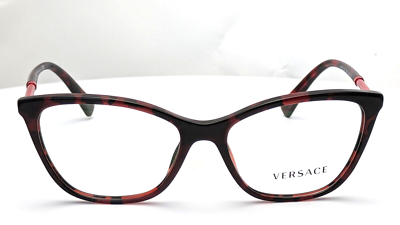 Versace Women\'s Red Havana Cat Eye Eyeglasses! Versace MOD 3248 989 Red Havana Cat Eye Womens Eyeglasses  main image 3