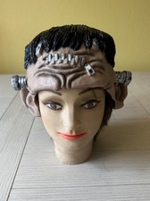 Vintage Frankenstein Monster Latex Mask Top Half Face Halloween Prop