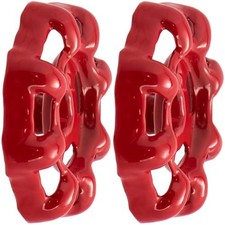 2PCS Outdoor Faucet Handles, 0.25 x 0.25 in Square Stem Hole Round Wheel Red