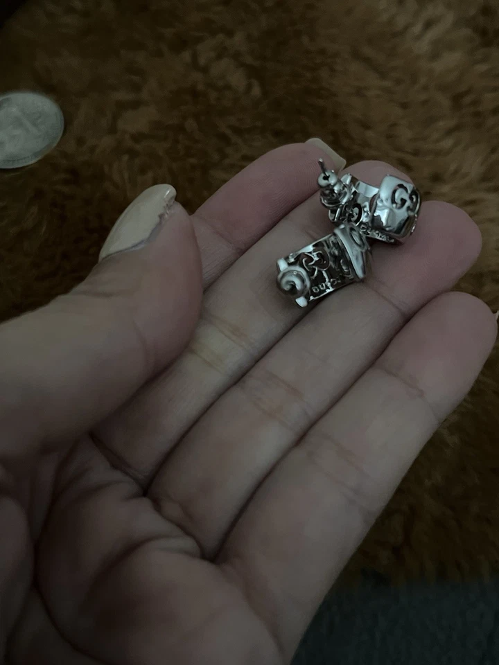 Серебряные серьги-кольца Gucci - Изображение 2 из 4