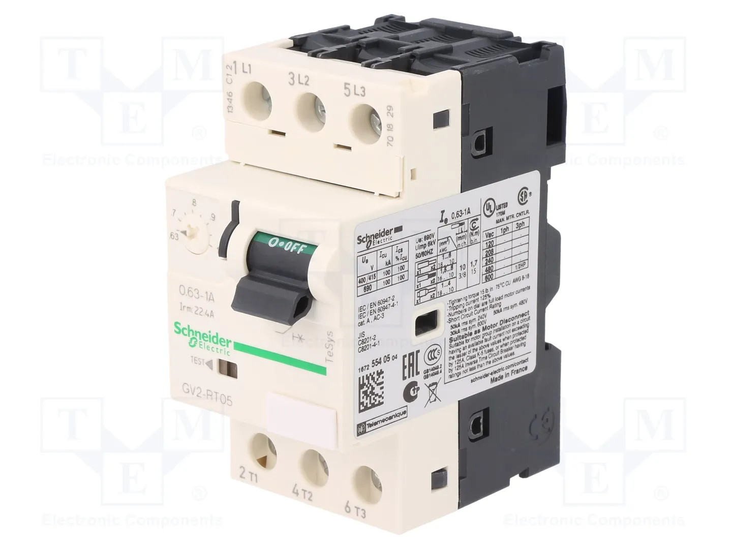 SCHNEIDER GV2RT05 Motor breaker