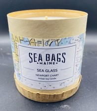 Sea Bags Soy Candle 11oz “SeaGlass” Scented New In Box
