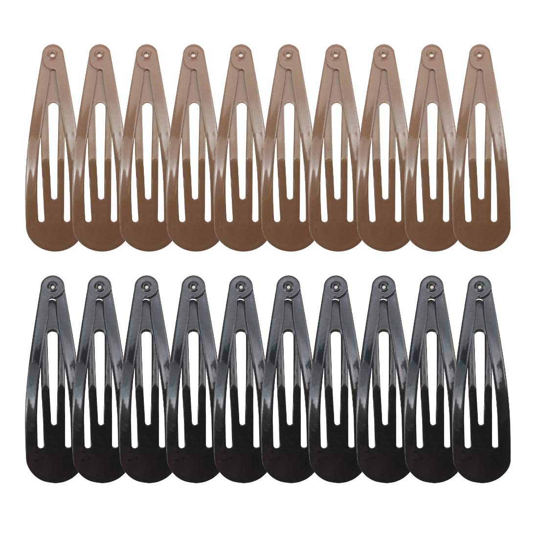 20 Pieces 2.7'' Big Size No Slip 1 Count (Pack of 20), 10 black 10 coffee 