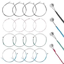 16 PCS Violin Strings, Universal Full Set Carbon Steel Copper Black