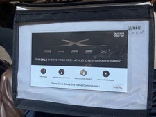 Sheex Active Comfort Performance Cooling Queen Sheet Set, Blue Sky *Brand New*