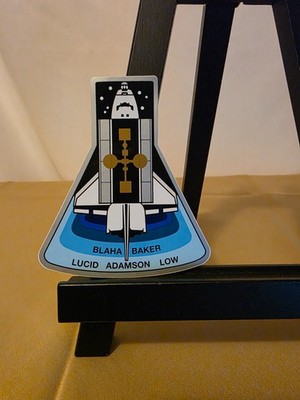 NASA SPACE SHUTTLE STS-43 Crew Patch Sticker - 4 1/2 inches