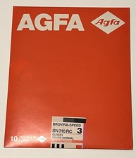 Vtg Agfa-Gevaert Brovira Speed 3 Normal Grade Glossy 8x10 BN 310 RC B/W Paper