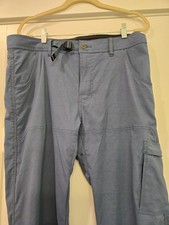 PrAna Men's Khaki Cargo Straight Pants Nylon spandex Hiking