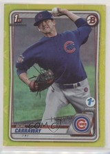 2020 Bowman Draft 1st Edition Yellow Foil 19/75 Burl Carraway #BD-25 0eo6