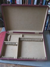 "606.14"   ECRIN COFFRET VIDE POUR MENAGERE DE 37 PIECES EN METAL ARGENTE