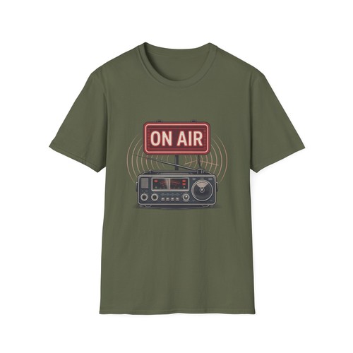 Ham Amateur Radio On Air Tshirt Unisex Softstyle T-Shirt - Picture 38 of 91