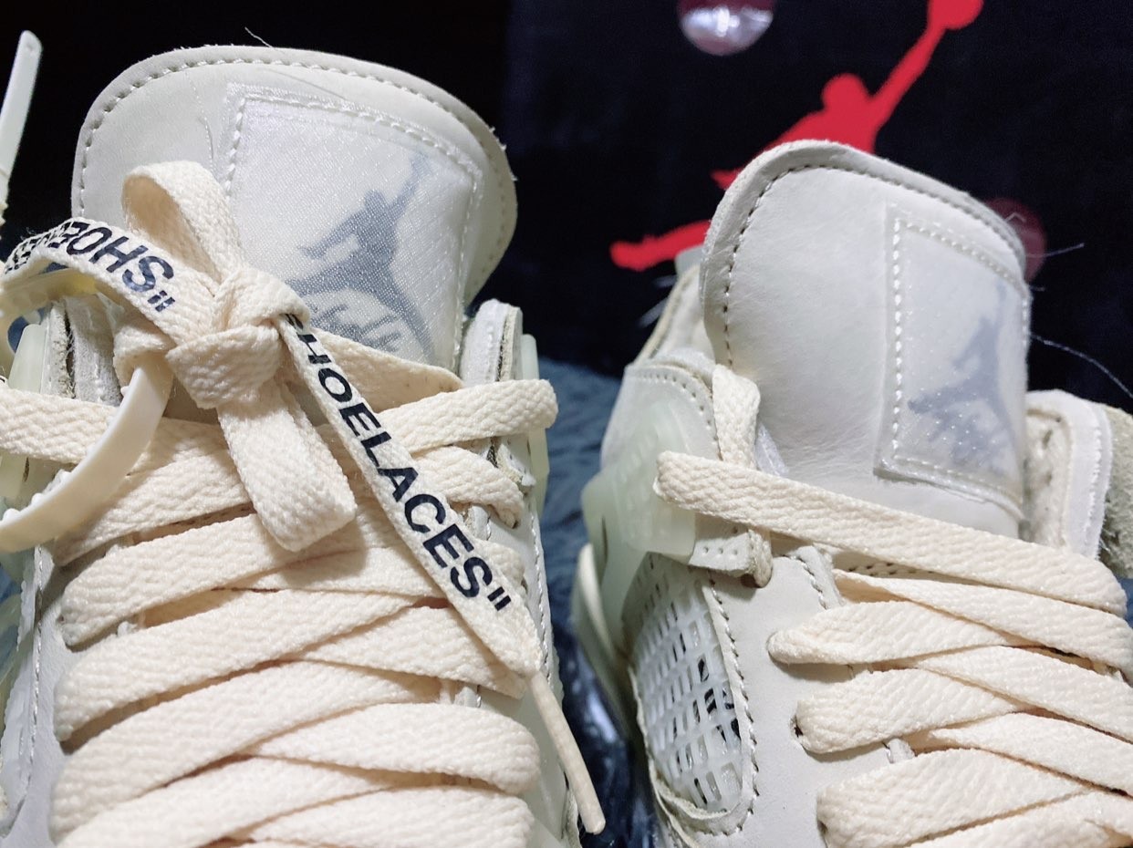 Jordan 4 x Off-White Retro SP Sail Jordan CV9388-100