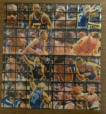 8-card collection of 1994-95 Fleer NBA Jam Session ''Second Year Stars''.
