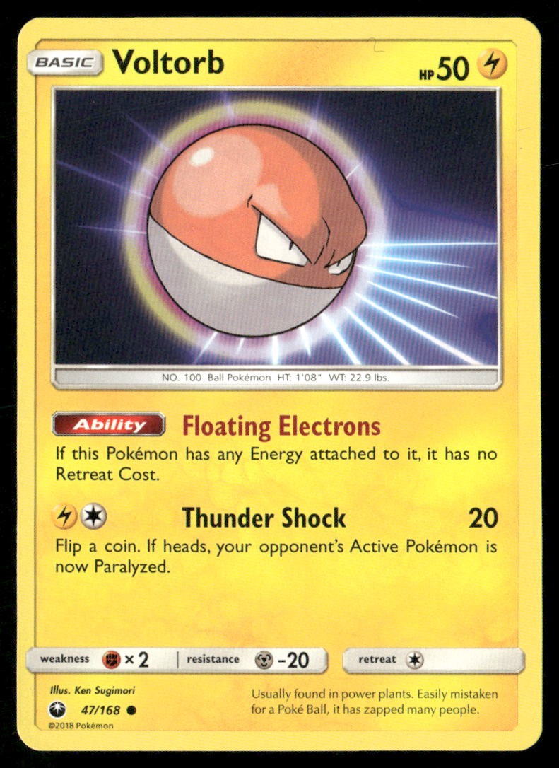 Voltorb 47/168 Common Celestial Storm Pokemon Lightly Played