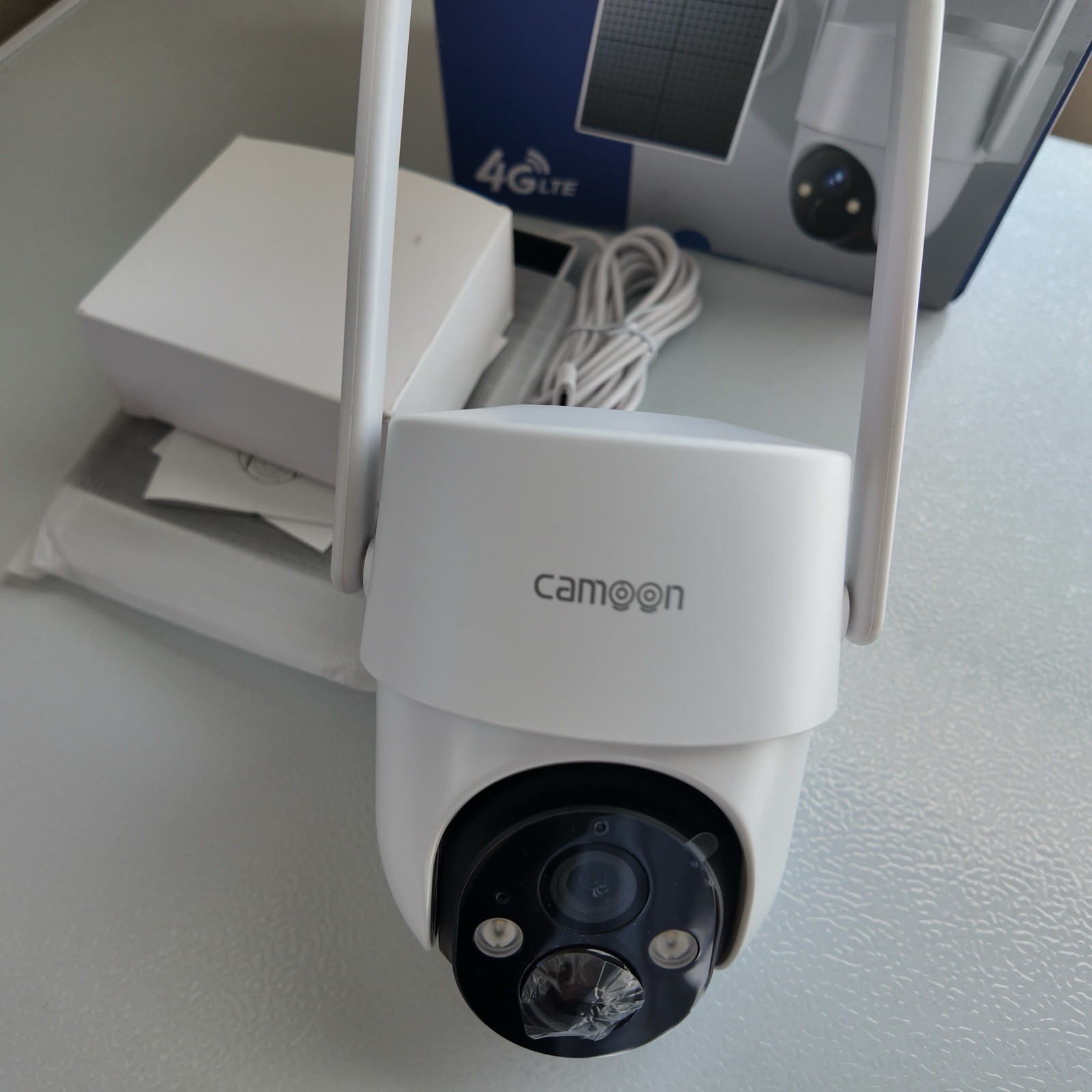 4G LTE Solar Security Camera Outdoor, 2K Night Vision, 360° View PIR,2-Way Audio