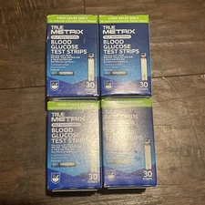Lot of 4 - Rite Aid, Truemetrix Blood Glucose Test Strips, 30 Count Exp 3/20/26