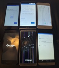 Lot of 6 LG G5 G6 X5 Aristo 3 H631 Smartphone Broken Fast Ship