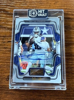 2022 Panini Playbook - CeeDee Lamb Gold Signatures /99 (Auto) #90