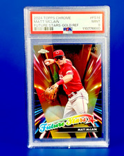 MATT MCLAIN - 2024 TOPPS CHROME FUTURE STARS GOLD REF.  1ST TO PRINT 1/50  PSA 9