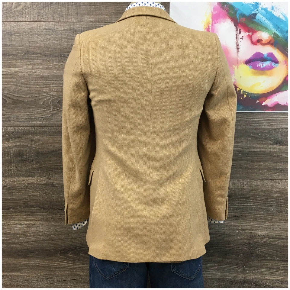 VINTAGE YVES SAINT LAURENT Mens Blazer Sport Coat Casual Jacket Size 34S (FLAWS) - Image 3 of 4