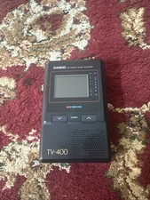 Casio TV-400T Vintage LCD Pocket Colour Television Analogue Receiver W Cover
