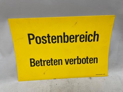 Postenbereich Schild SELTEN Dewan DDR NVA Grenze Truppenübungsplatz Kaserne