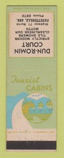 Matchbook Cover - Dun Momin Court Motel Fayetteville AR