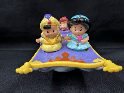 Little People  Disney Princess Jasmine & Aladdin w/ Musical Magic Carpet RARE