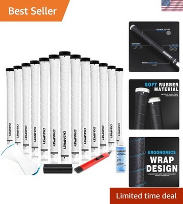 X-WEAVE Rubber Golf Grips 13 Pack with Full Repair Kits - Medium Lower Hand G...