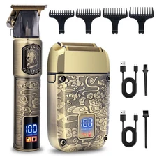 Foil Shaver, Head Shaver Kit Beard Trimmer for Men Grooming Shaving Kit, Hair...