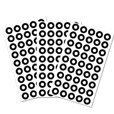 Black Hole Reinforcement Stickers Paper Hole Protectors Round Self-Adhesive 0...