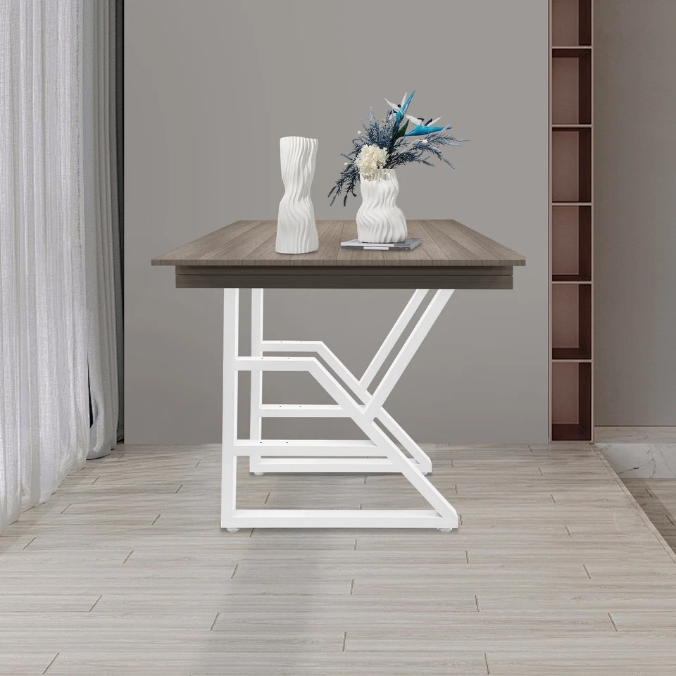 Conjunto de 2 pernas de bancada de mesa faça você mesmo metal café móveis faça você mesmo pernas 28" - Imagem 3 de 4