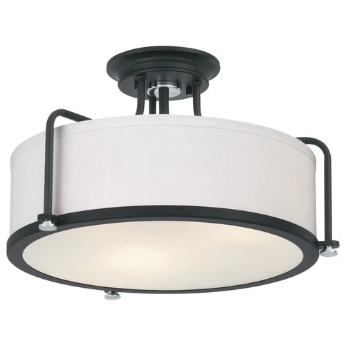 Quoizel QF1715 Calvary 3 Light 18"W Semi-Flush Drum Ceiling - Bronze - Picture 7 of 12