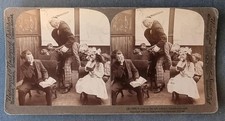 Vintage Stereoscope Card Tricks in the old country school the end
