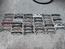 Wholesale Bulk Lot of 40 EYEGLASS FRAMES plastic / metal various styles brands