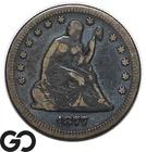 1877 Seated Liberty Quarter