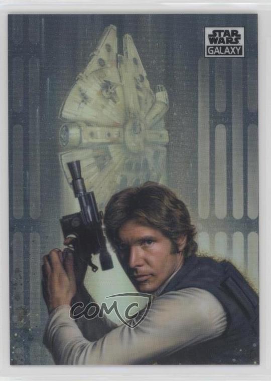 2021 Topps Chrome Star Wars Galaxy Refractor Han Solo Jerry Vanderstelt #36 0d2s