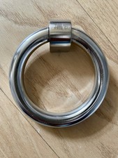 **BRAND NEW** Satin Chrome Front Door Knocker RRP £61.50 by M.Marcus HALF PRICE 