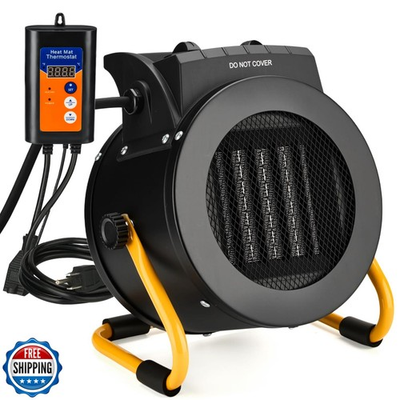 #ad #ad LHUKSGF Greenhouse Heater with Thermostat Outdoor Heaters for Pa $139.99